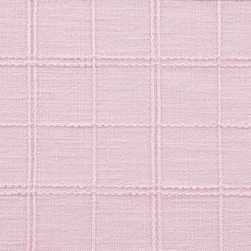 ZeeMart Linen Checked Farmhouse Table Runner, 13x60 Inches Pink - Image 6