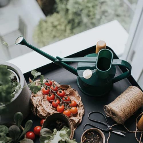 Indoor Plastic Watering Can | The HAWS Langley Sprinkler - One Pint | Pot Waterer | Fine Spray Rose | Recycled - Black - Image 5