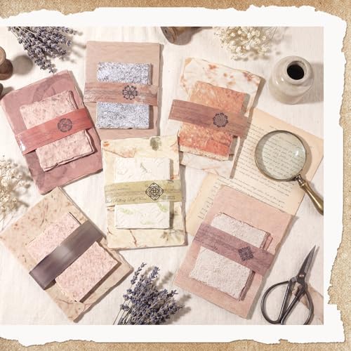 BESARME 192 Pcs Vintage Scrapbook Paper Set, 6 Themes For Journaling - Image 4