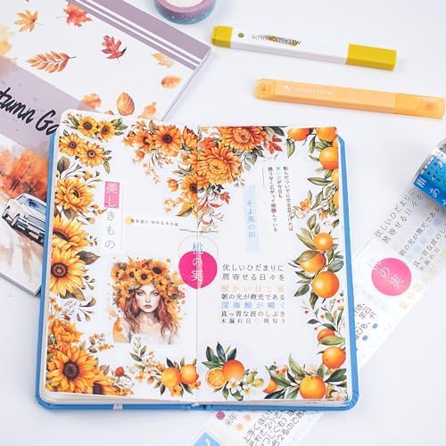 Alideco 20pcs Vintage Scrapbook Stickers Europe and The United States Figure Flowers Sticker Book for Adults Sticker journaling Stickers for Scrapbooking (qiusemanyuan) - Image 2