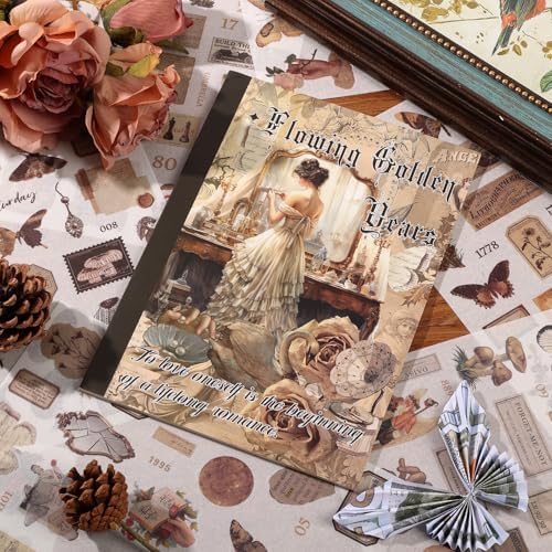 Vintage Ephemera Sticker 24 Sheets 480 precut washi Stickers Paper Journal Stickers for Adults Junk Journal Sticker Book Scrapbooking Supplies - Image 2