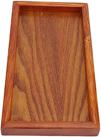 Wooden Tray, Wooden Serving Tray, Rectangle Wooden Tea Tray Serving Table Plate for Tea, Coffee, Snacks, Water Cup, Drinks(2212cm) - Image 6