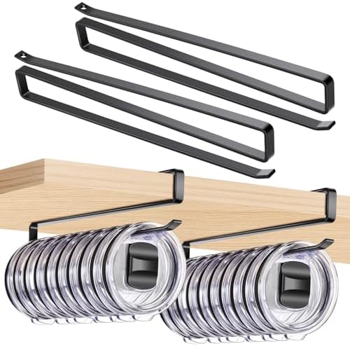 4Pack Tumbler Lid Organizer for Corner Cabinets, Holds 48 Lids, Black by Unknown