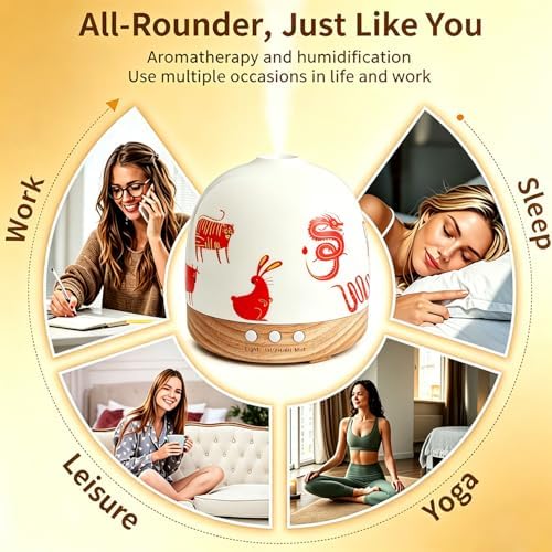 300ML Ceramic Essential Oil Diffuser for Home - Image 6