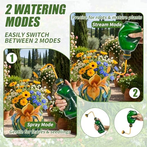 Precision Spout 0.45L Watering Can – Perfect for Delicate Seedlings - Potted Plants - Green - Image 4