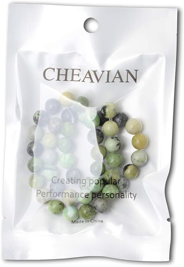 45PCS 8mm Natural Australian Jade Stone Beads Round Loose Beads for Jewelry Making DIY Handmade Materials 1 Strand 15"