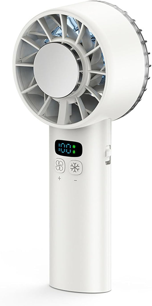 Portable Handheld Mini Turbo Jet Fan - USB Rechargeable with 12-16 Working Hours & Built - in Power Bank, Ideal for Outdoor/Travel/Vacation/Concerts