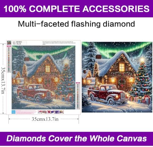Christmas Diamond Art Kits for Adults, Diamond Art Painting Kits for Adults - Image 4