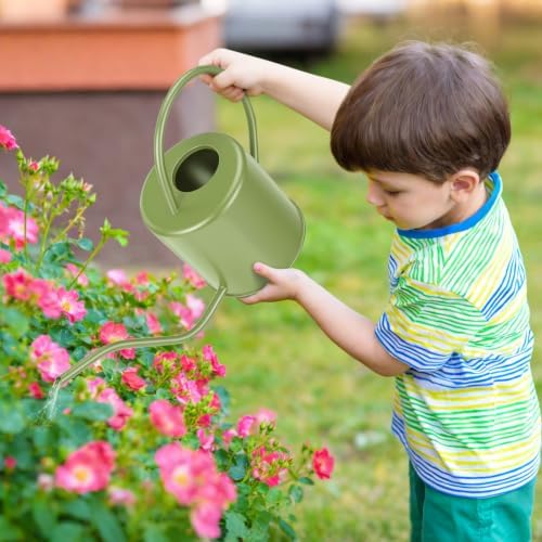 Plant Watering Can, 50 oz / 1500 ml Stainless Steel Metal - Modern Decorative with Long Spout for Indoor Potted Plants, Bonsai, Garden Flowers, Saga Green - Image 7