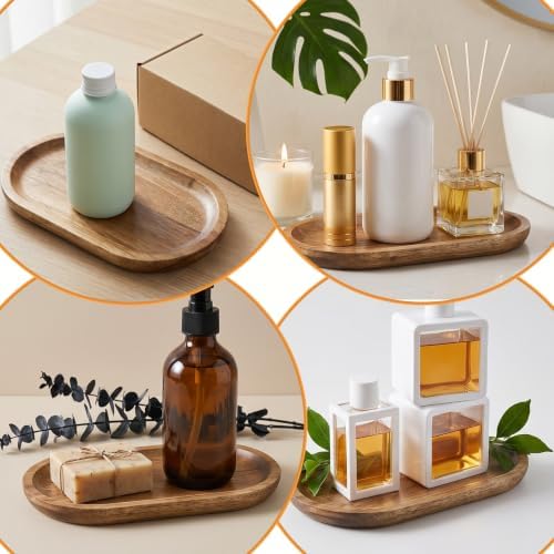 Ouligay Small Wooden Tray for Decor 7.48×4.13 Inch Mini Wood Serving Tray - Image 6