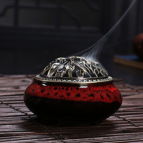 Ceramic Home Decoration Incense Sticks or Cones Burner Porcelain Incense Holder by Tongcamo
