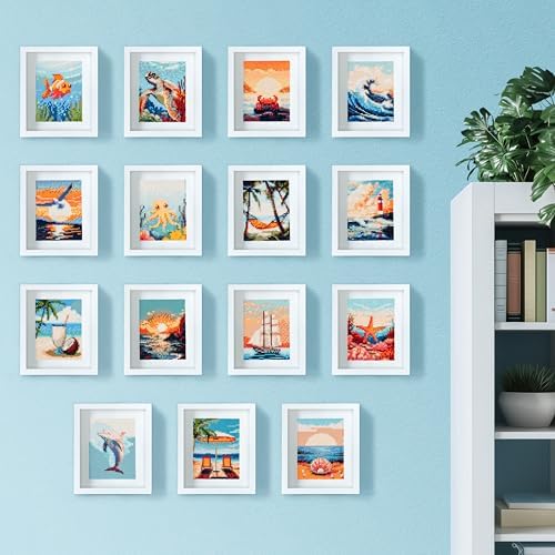LuwoArte 15 Pack Diamond Painting Kits for Adults – Beach, Summer Vibes & the Sea Breeze – Full Drill DIY Paint Gem Art for Adults – Brilliant 5D Diamond Painting Kit – Relaxing Craft for Wall Décor - Image 6