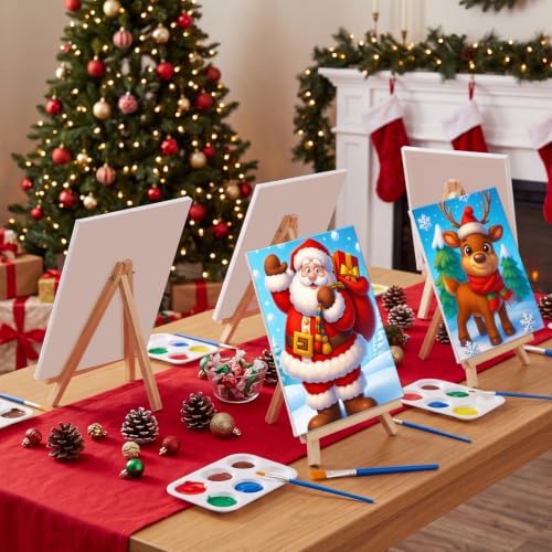 Zhanmai 72 Pcs 12 Sets Sip and Paint Kit Pre Drawn Canvas for Painting 8" x 10" Paint Party Canvas Painting Pre Printed Canvases for Party Favor DIY Adult's Date Night (Vivid Lively) - Image 3
