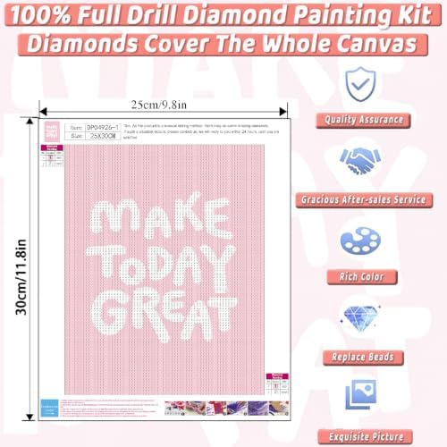 6 Pack Pink Diamond Art Kits for Adults Diamond Painting Kit for Beginner - Image 4