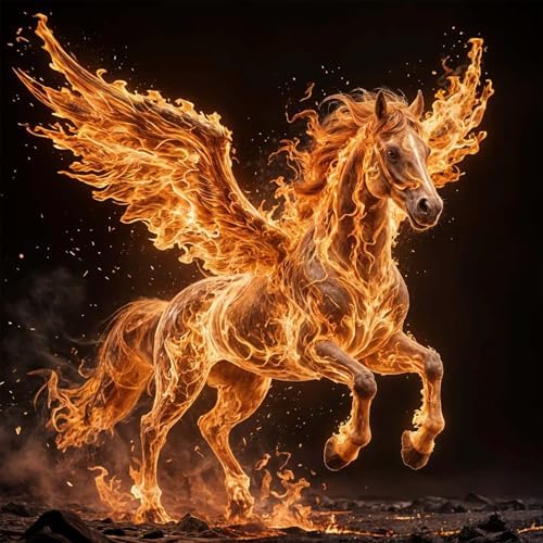 Diamond Art Kits for Adults, Horse Diamond Art Painting Kits for Adults by croshom