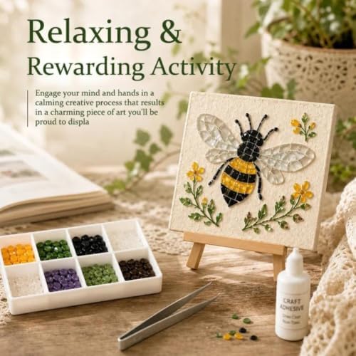 Watering Can Mosaic Art Kit, DIY Garden Craft Set for Adults and Beginners - Image 3