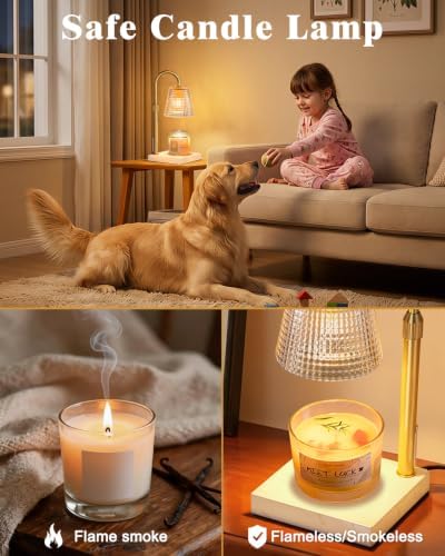 White and Gold Marble Candle Warmer Lamp,Luxury Home Decor - Image 4