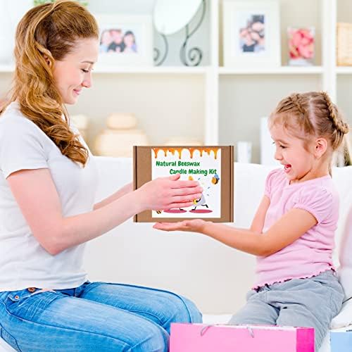 24 Pack 10x8 Inch Beeswax Sheets - Candle Making Kit Supplies for Christmas - DIY Crafts Gift for Kids, Beginners, Experts Alike - Honeycomb Sheet Included - Image 6