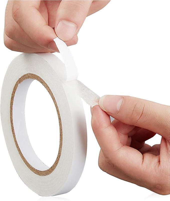 BYUEE Double Sided Tape, 3 Rolls 0.4" x 30 Yards Adhesive Sticky Tape for Crafts, Scrapbooking, Card Making, Gift Wrapping, DIY, Arts, Office & Home Supplies