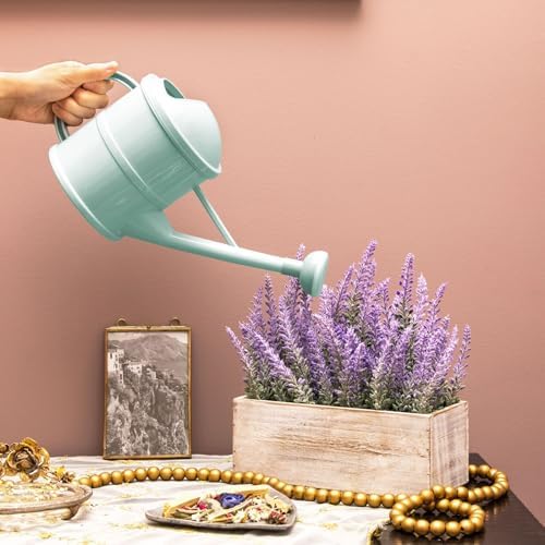 Farmlyn Creek Watering Can - Plant Waterer with Long Spout & Detachable Sprinkler Head - Compact Design for Indoor Garden - Kids Watering Can for Gardening - Green, 0.4 Gallon - Image 2