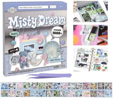500+Japanese Stickers for Scrapbooking Supplies,Vintage Stickers for DIY by Kesari