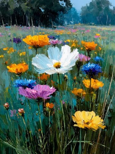 Diamond Art Kits for Adults, Flowers Diamond Art Painting Kits for Adults by croshom