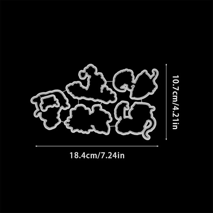 Cozy Mouse Mushroom Stamps and Cutting Dies for Card Making DIY Transparent Silicone Clear Stamp and Metal Die Cuts Sets for Scrapbooking Paper Greeting Cards Decor Seals Craft Supplies
