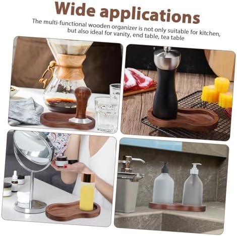 Multi Functional Wooden Organizer Tray for Kitchen and Bedrooms Coffee - Image 7