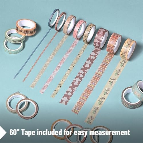 Mr. Pen- Washi Tape Set, 21 Rolls, Assorted Sizes, 5 Yards/Roll - Image 6