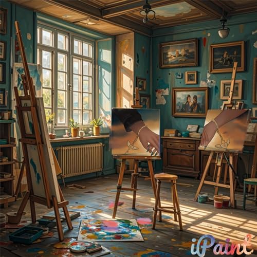 2Pcs Painting by Numbers Paint and Sip Kit for Adults,Pre Drawn Canvas to Paint for Flower Butterfly Date Night for Couples DIY Acrylic Painting Kits 8×10 (Bracelet) - Image 5