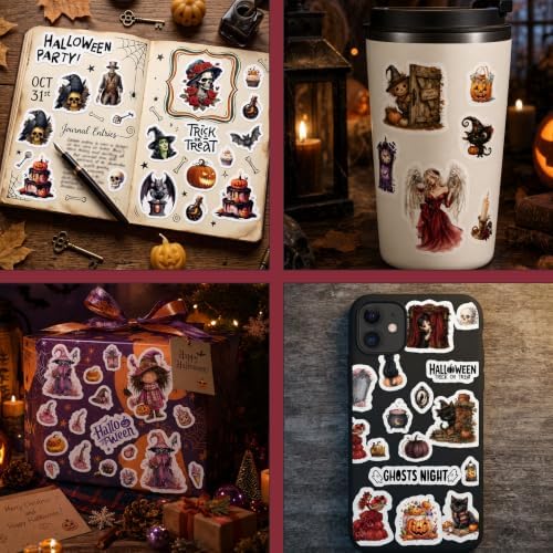 Halloween Sticker Book 30 Pages 300+ Stickers Junk Journaling - Image 6