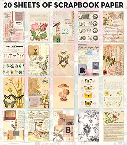 FAYWARE Vintage Washi Stickers for Journaling - Ephemera Book for Journaling with 414 Stickers & 20 Scrapbook Papers. Junk Journal Supplies, Scrapbooking Supplies - Image 5