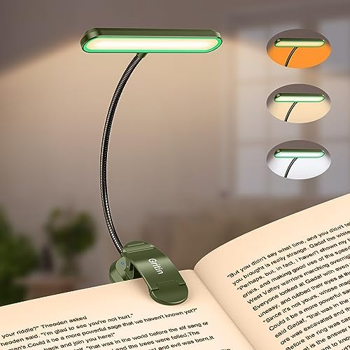 Gritin Rechargeable Book Light for Reading in Bed with 19 LED by Gritin