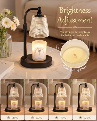 Candle Warmer Lamp with Timer Birthday Gifts for Women,Black - Image 2