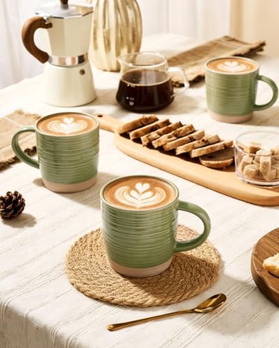 famiware Coffee Mugs Set of 8, 13 oz Mug Set, Ceramic Cup Set with Handle - Image 5