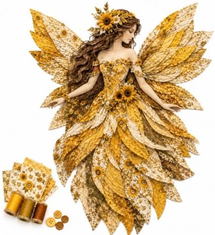 JMHKKUJ Fairy Patchwork DIY Kit, DIY Flower Fairies Patchwork by Unknown