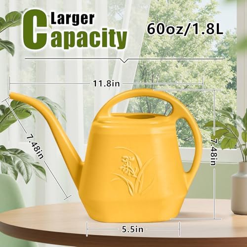 Plant Watering Can - 1/2 Gallon - Orange - Image 2