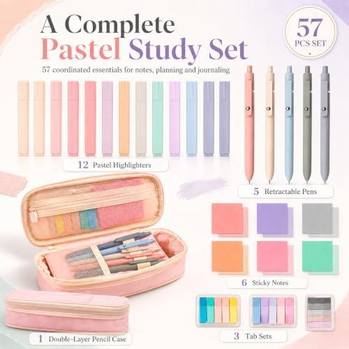 Aesthetic School Bible Highlighter Pen - Writing Correction Set, Pink - Image 5