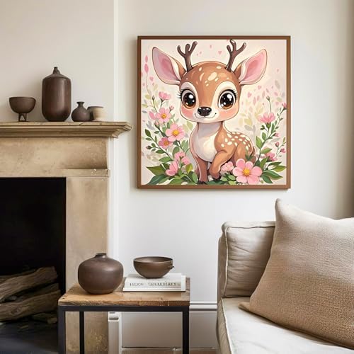 Deer Paint by Numbers Kit for Kids, 8x8 inch - Image 3