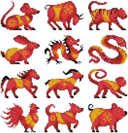 DIAMOND ART CLUB Mini Dazzles- Chinese Zodiac Diamond Art Kits for Adults - Image 4