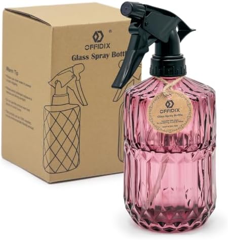 OFFIDIX Glass Plant Mister 13.5 oz Fine Mist Plant Spray Bottle Amaranth by Offidix