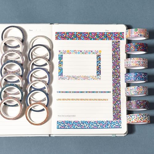 Mr. Pen- Washi Tape Set, 21 Rolls, Assorted Sizes, 5 Yards/Roll - Image 7