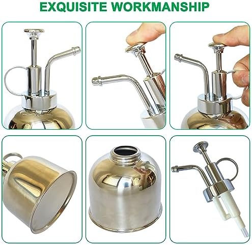 Stainless Steel Plant Sprayer, Small Watering Can for Indoor Potted Plants - Image 3