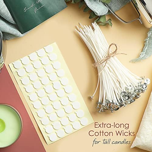 Hearth & Harbor Soy Wax for Candle Making - Natural Soy Wax Flakes, 12.4 oz Bag, 2 Candle Tins, 50 Cotton Wicks, 2 Centering Devices - Image 6