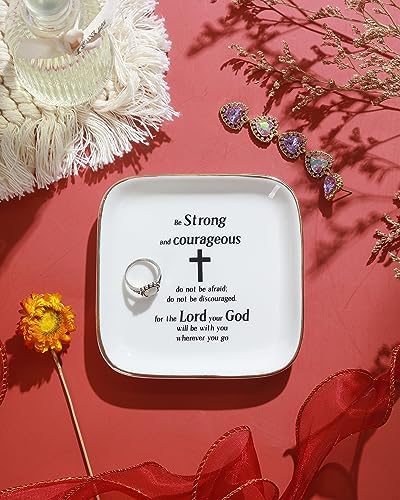 Christian Gifts for Women Bible Verse Ring Dish Religious Gift Trinket Tray - Image 5
