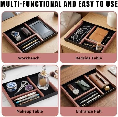 Takywep Minimalist 3-Compartment Desk Drawer Organizer - Image 7