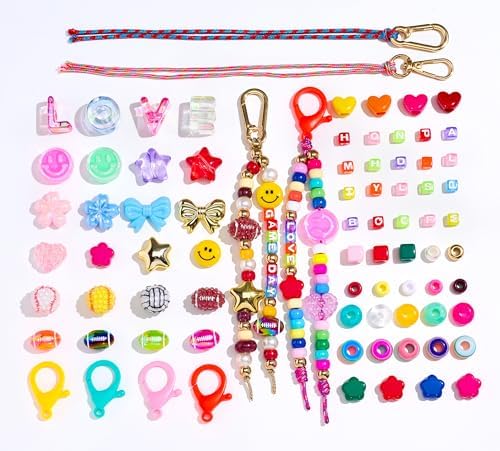 RepaTime DIY Beaded Bag Charm Kit for Women with Keychain Supplies - Image 3