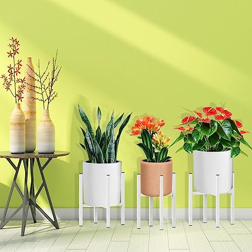 Plant Stand for 10"-16" Plant Pot Indoor Outdoor Corner, Adjustable Metal Heavy Duty for Large Pot (White 1 Pack) - Image 4