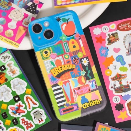 Retro Sticker Book, 2 Set Sticker Books, Vingtage Color - Image 4