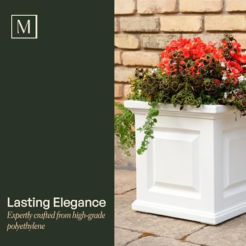 Mayne Nantucket 16in Square Planter - Black - with 3.7 Gallon Built-in Water Reservoir (5865-B) - Image 3